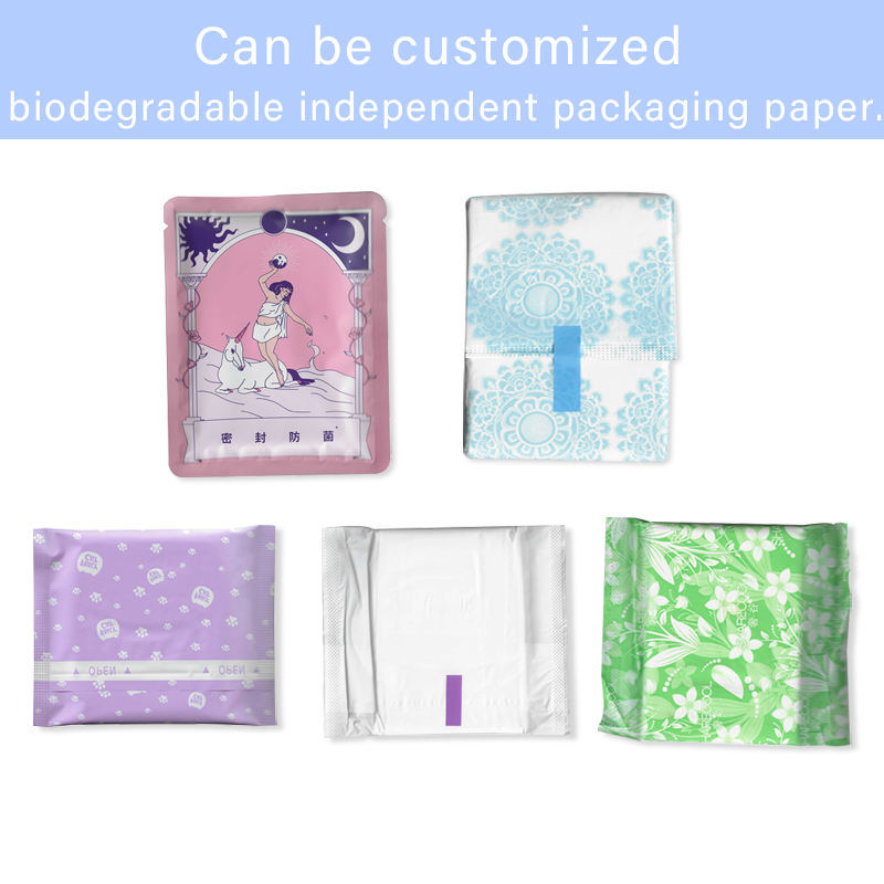 Guardanapo sanitário de ânion para período menstrual feminino biodegradável ecológico