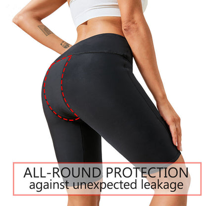4-layer Leak Proof Sports Shorts Women's Period Yoga Pants