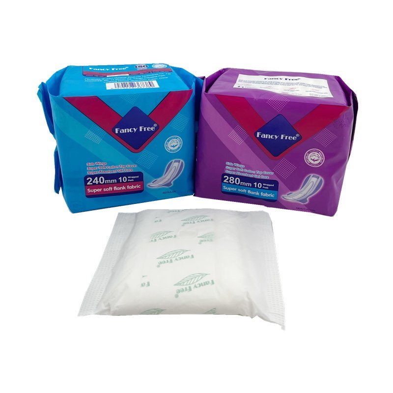 Custom Branded disposable organic cotton sanitary napkins