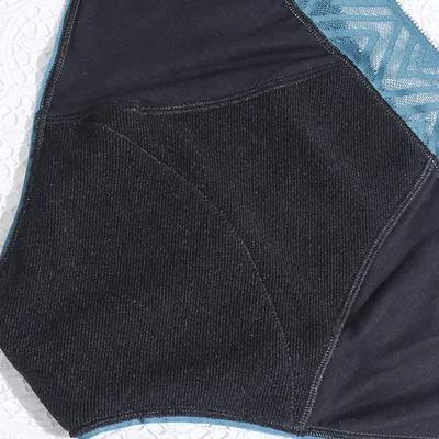 Mode dentelle période lourde culotte 4 couches étanche absorbant sous-vêtements menstruels culotte post-partum