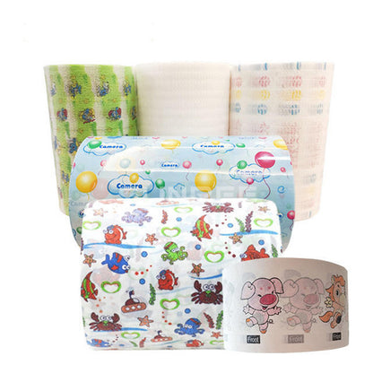 Magic Frontal Tape Raw Material Customized Diaper Frontal Tape for Baby Diapers
