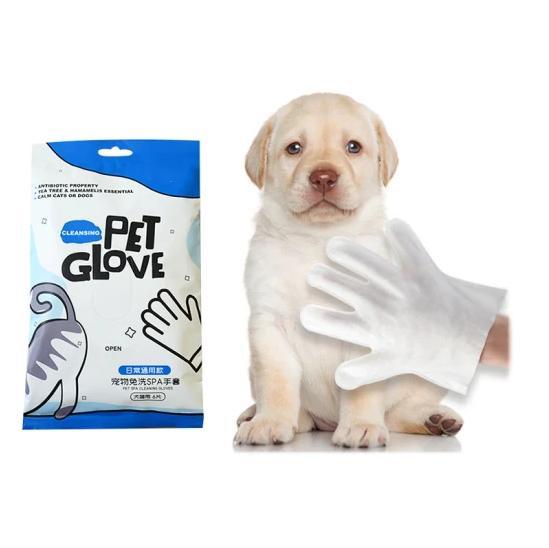 Pet Grooming Gloves Wet Wipes Eye Oral Body Cleaning Care