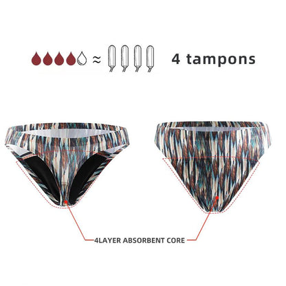 4-layer Colorful Menstrual Underwear Super Absorbent Physiological Leak-proof Washable Underwear